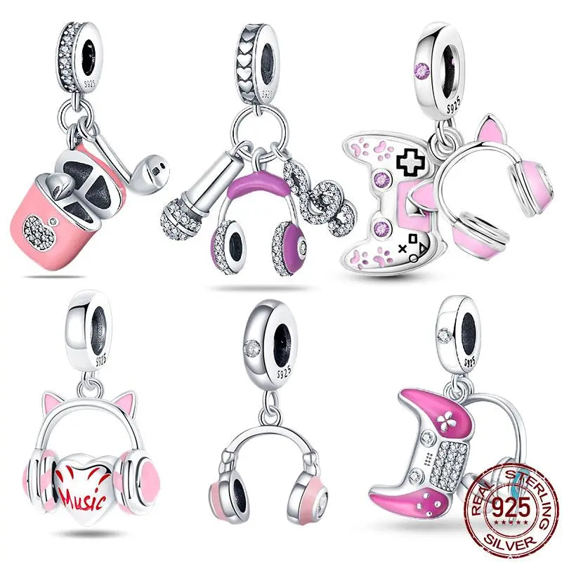 Headset Charms Fit Pandora Bracelet