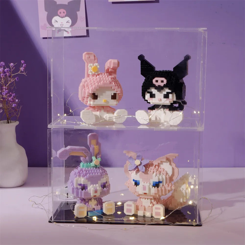Zusammengebautes Hello Kitty-Bauspielzeug