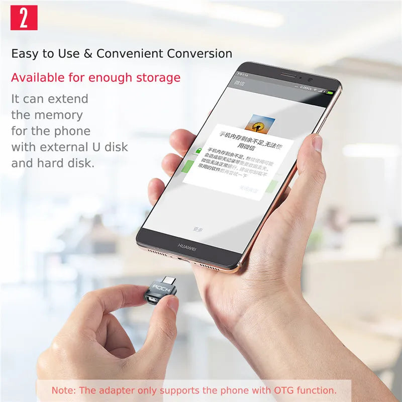 Adaptador Micro USB Convertidor USB-C 3.1 OTG