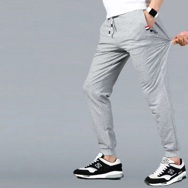 Elastic Waist Casual Cotton Track Sweatpants