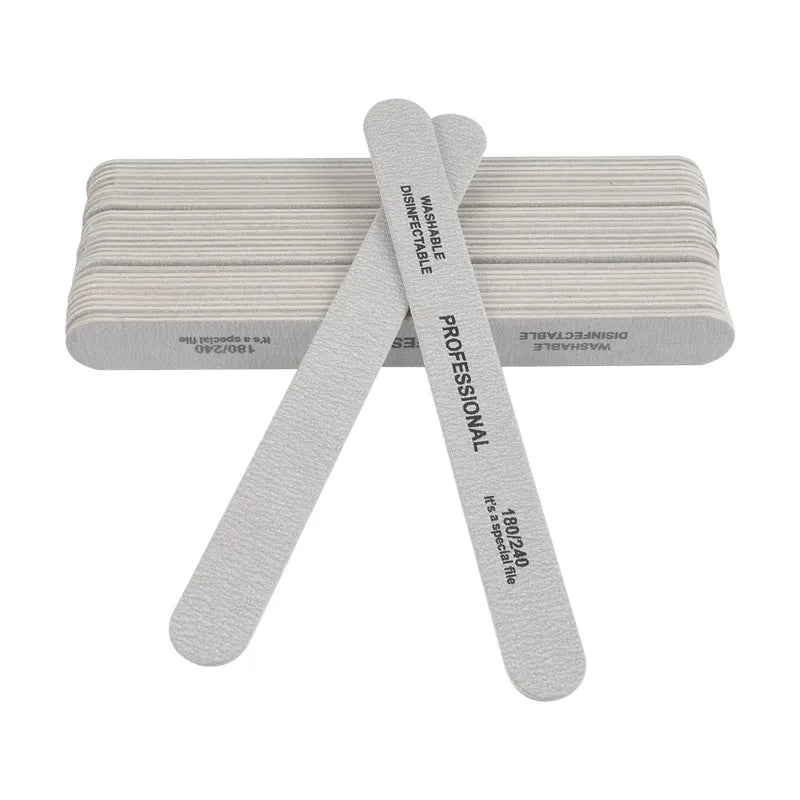 Herramientas profesionales para decoración de uñas, limas de lijado, tampón