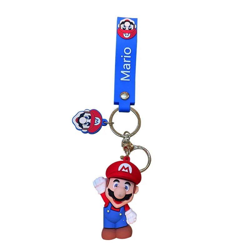 Super Mary Bros Keychain Action Figure Set