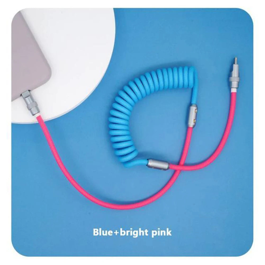 Cable retráctil de carga rápida USB