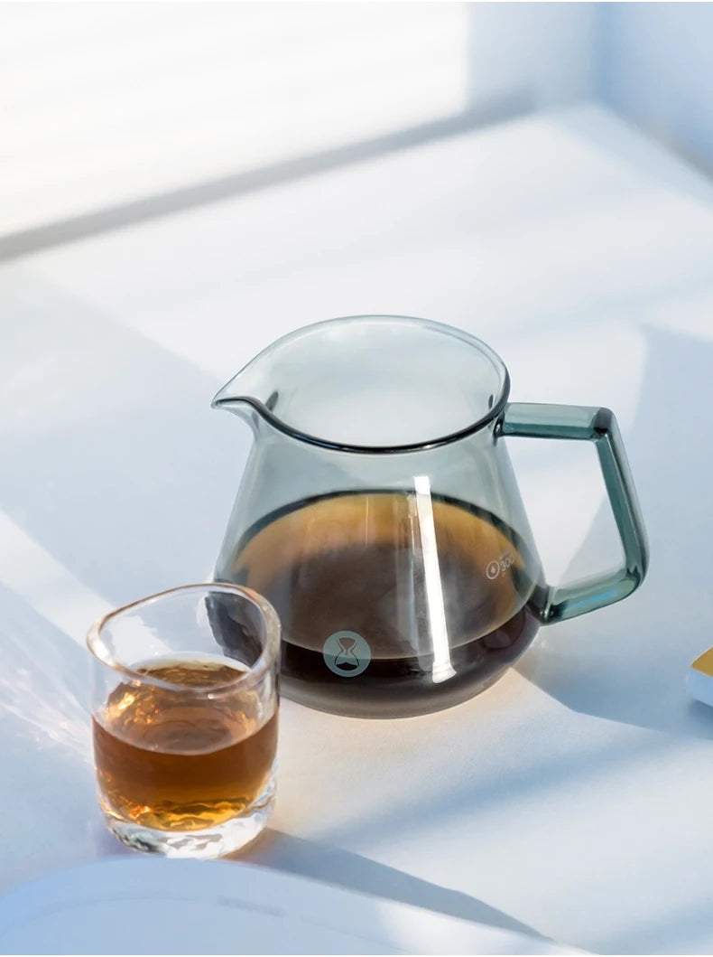 Glass Silicon Ring Coffee Tea Pot