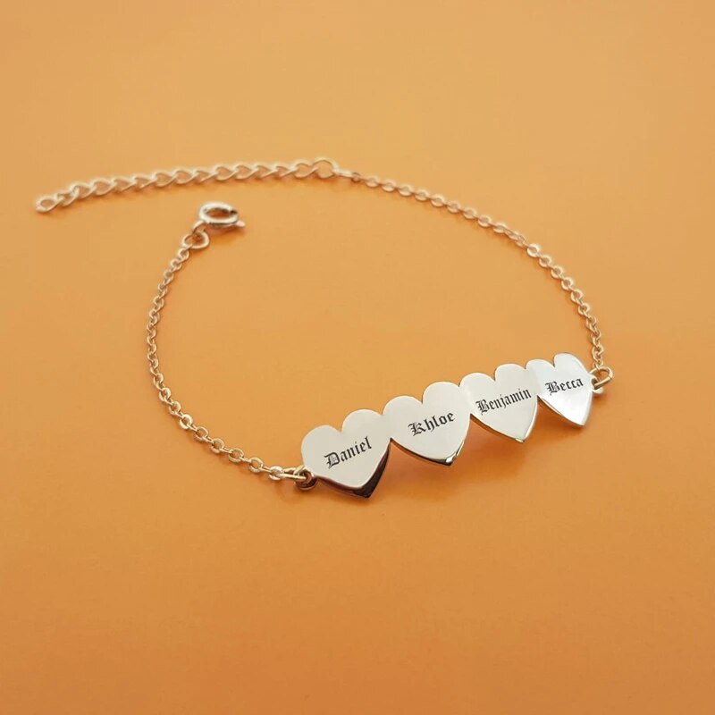 Stainless Steel Cute Heart  Bracelet Jewelry  Bracelet