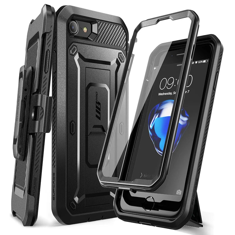 Built-in Screen Protector Holster Cover Case