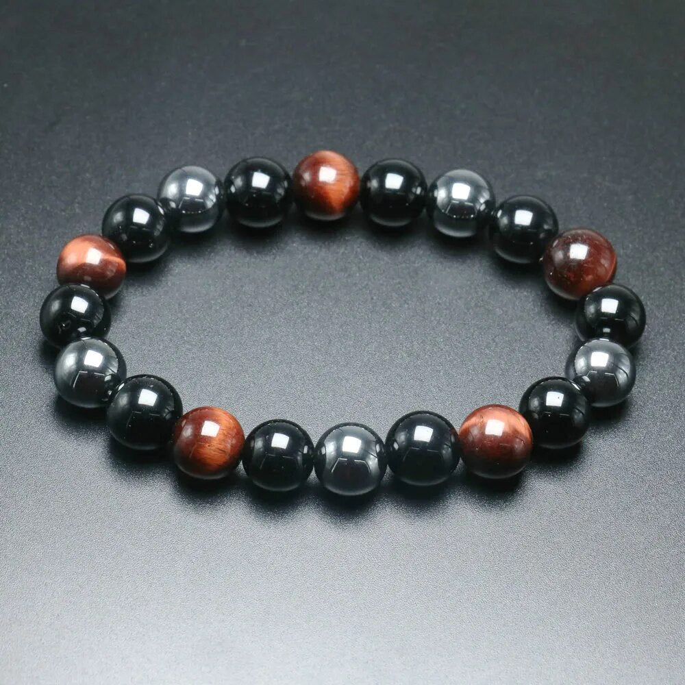 Joyería de pulsera de cuentas de ojo de tigre
