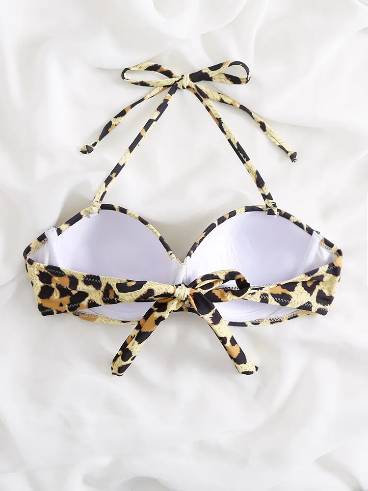 High Waist Thong Swimwear Trunks Bikinis Top