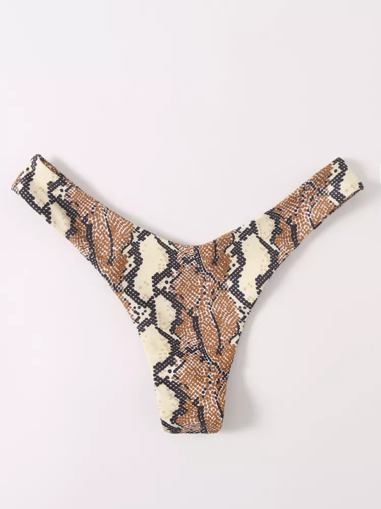 High Waist Thong Swimwear Trunks Bikinis Top