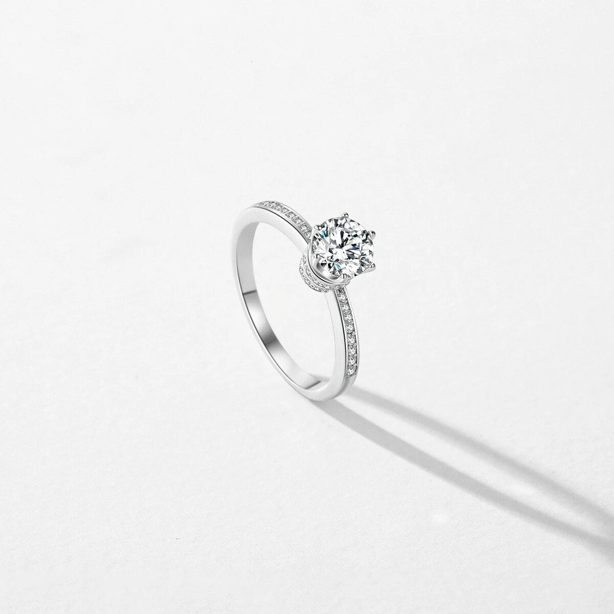 Sterling Silver 5A Zircon Wedding Rings