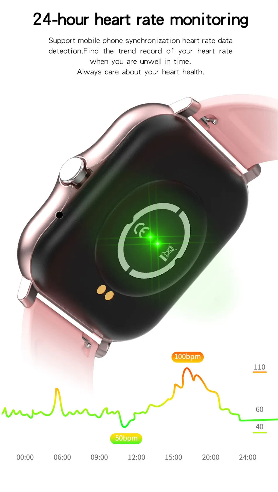 Fitness Tracker Waterproof Sport Smartwatch