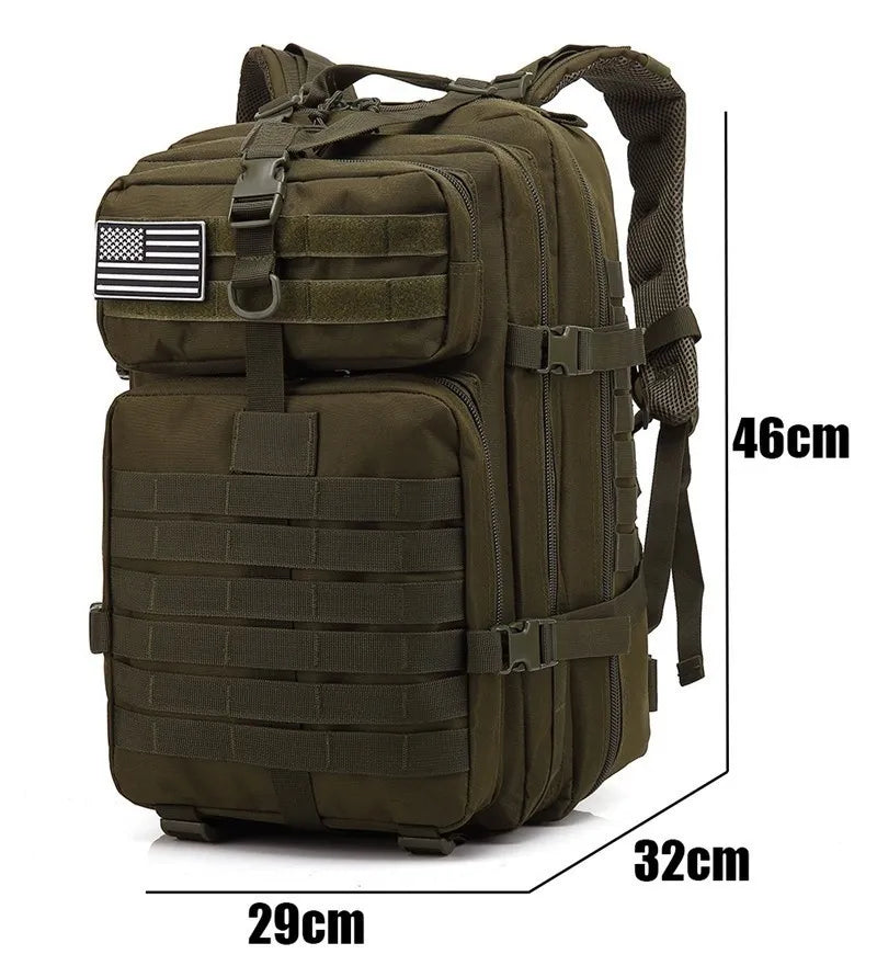 50L Large Capacity Man Army Tactical Backpack