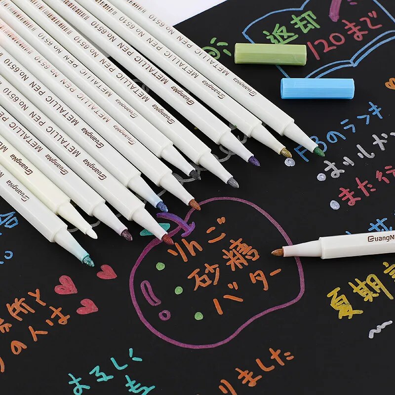 Metallic Marker Set for Rock Painting Card Making and Crafts