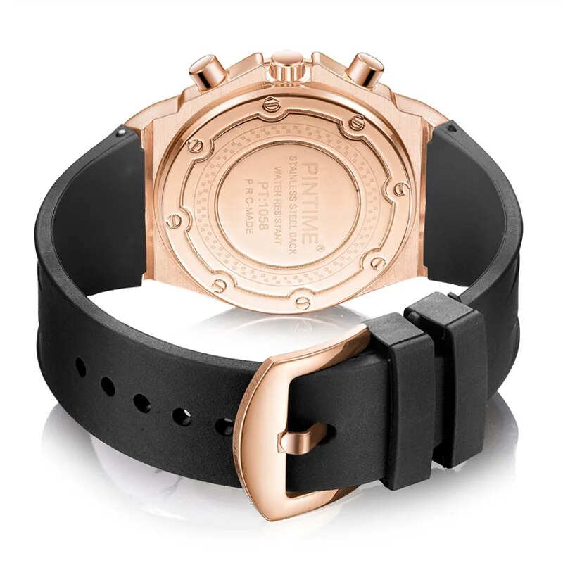 Waterproof Clock Silicone Strap Sport Quartz Watch